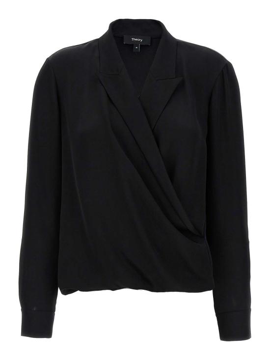 25SS 띠어리 블라우스 O1102503001 Black