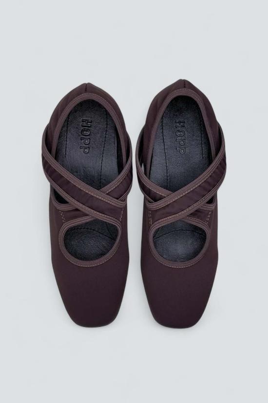  HOPP 뮬/슬리퍼 호프 카카오 스트레치 X 발레 플랫 - OTHER BRANDS