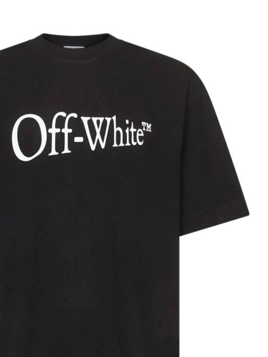 25FW 오프화이트 런 애로우 스케이트 반팔 티셔츠 OMAA120F25JER00F1001 BLACK - OFF WHITE