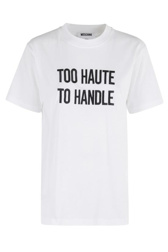 25FW 모스키노 반팔 티셔츠 J07045441 097 White