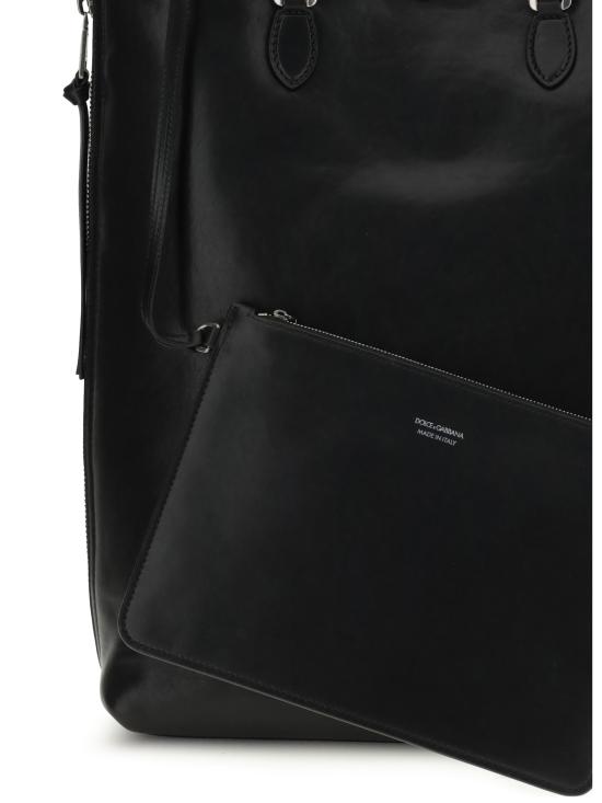 25FW 돌체앤가바나 아테네 레더 토트백 BM3093AH850 80999 BLACK - DOLCE & GABBANA