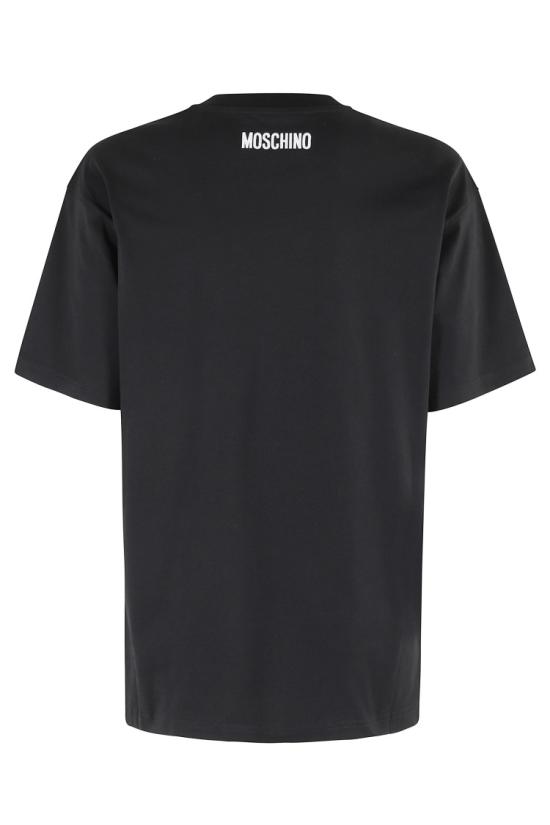 25FW 모스키노 반팔 티셔츠 J07125441 097 Black - MOSCHINO