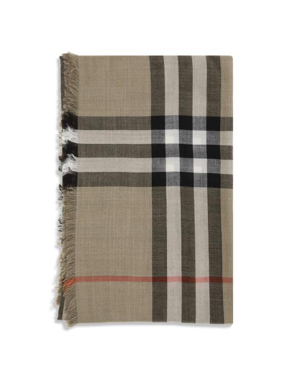 25FW 버버리 리버시블 체크 울 실크 스카프 8116748 C3264 BEIGE