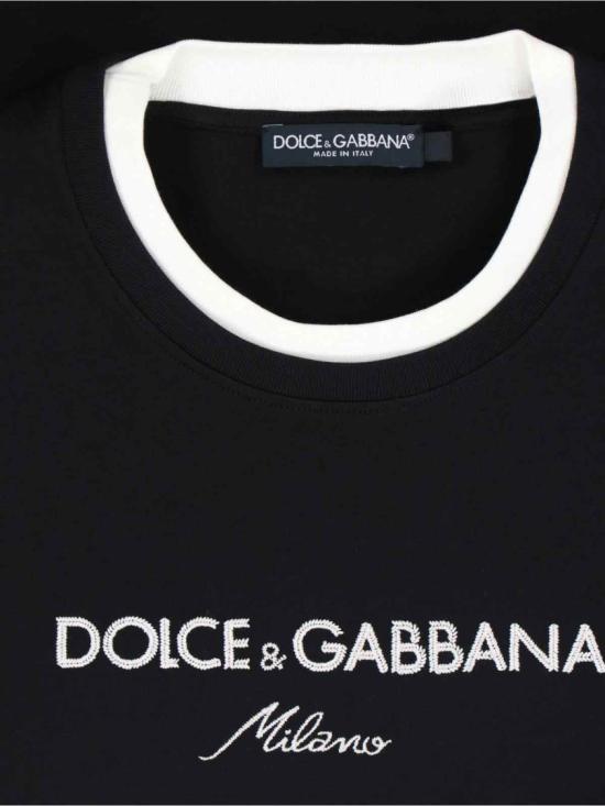 25FW 돌체앤가바나 반팔 티셔츠 G8ST6Z G7PCGN0000 Black - DOLCE & GABBANA