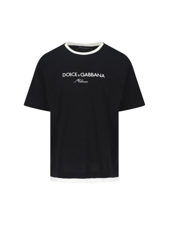 25FW 돌체앤가바나 반팔 티셔츠 G8ST6Z G7PCGN0000 Black