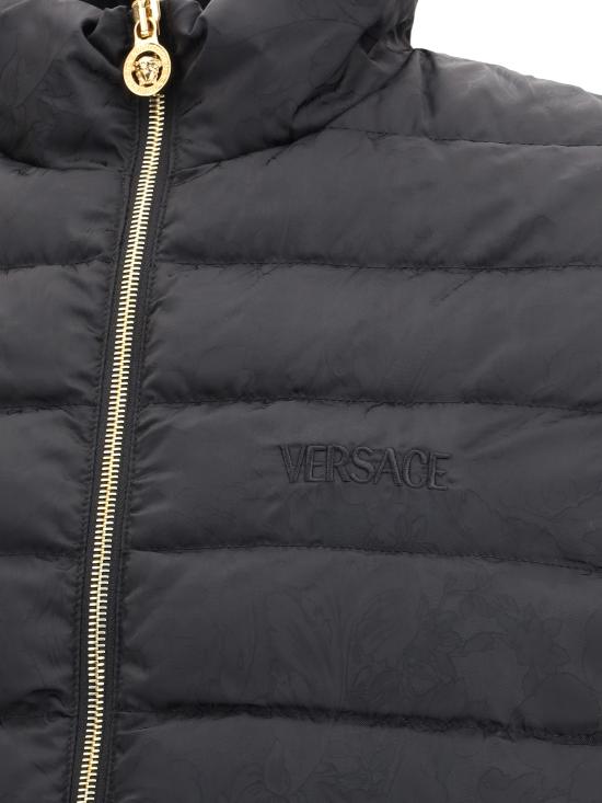 25FW 베르사체 숏패딩 10207581A09785 1B000 BLACK - VERSACE