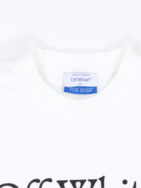 25FW 오프화이트 반팔 티셔츠 OMAA120C99JER0080110 White - OFF WHITE