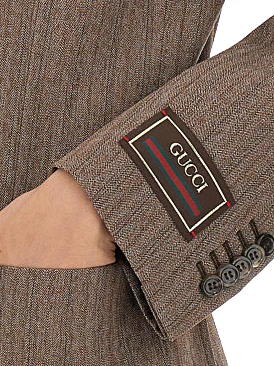 26FW 구찌 헤링본 울 더블 자켓 703283 ZACZE2255 BROWN - GUCCI