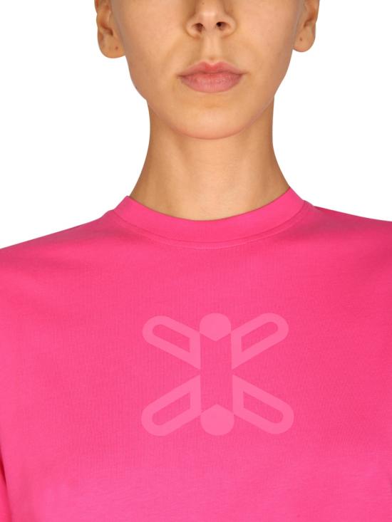  알렉산더 맥퀸 반팔 티셔츠 624665 RTJ126034 FUCHSIA - ALEXANDER MCQUEEN