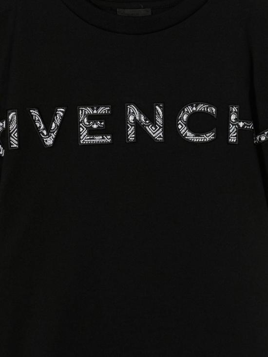 26SS [키즈] 지방시 티셔츠 H25382K 09B BLACK - GIVENCHY