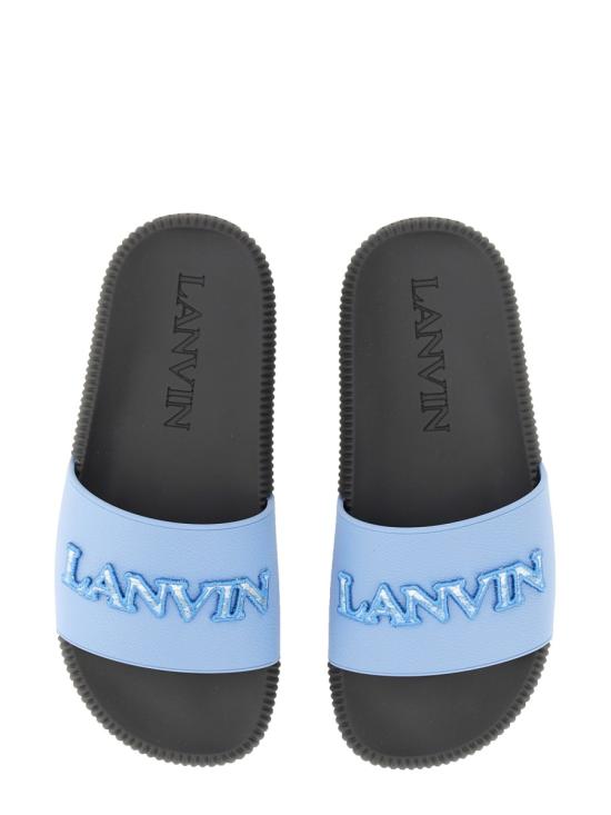  랑방 뮬/슬리퍼 FW SAVS00 EMBR A22221 AZURE - LANVIN