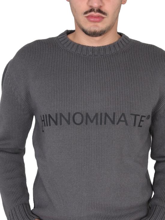  힌노미네이트 긴팔 티셔츠 HNM165 GRIGIO FERRO GREY - HINNOMINATE