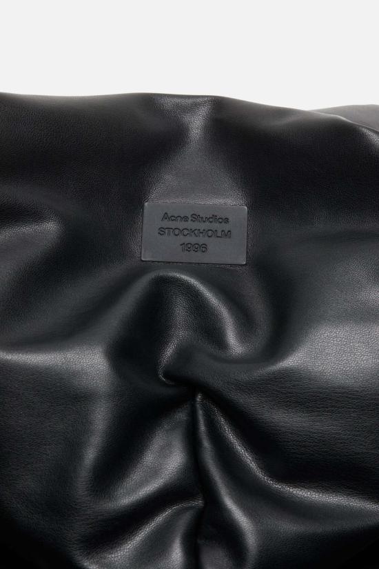  아크네 스튜디오 자켓 후드 인조 가죽 재킷 블랙 - ACNE STUDIOS