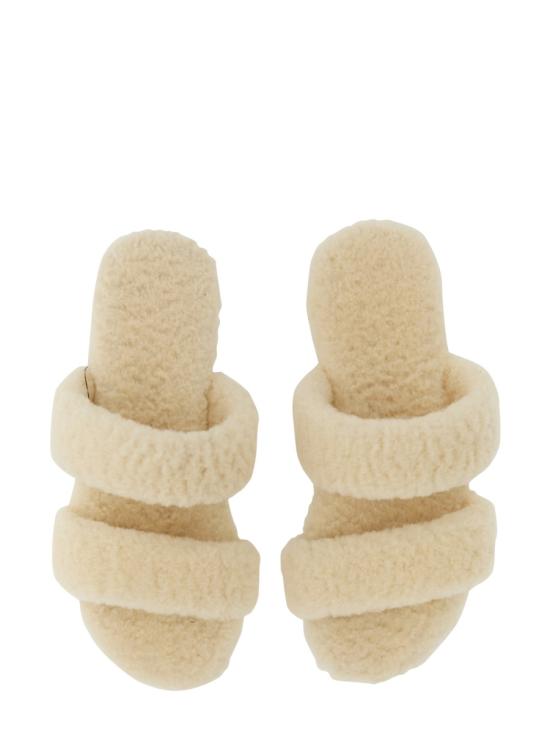 26FW 생로랑 블리치 셔링 뮬 711242 AAAUC2634 IVORY - SAINT LAURENT