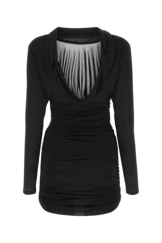 25FW 생로랑 원피스 701047 Y36UU1000 BLACK - SAINT LAURENT