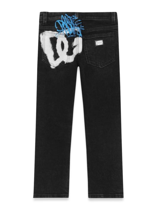  [키즈] 돌체앤가바나 스트레이트 팬츠 L42F41K LDA82S9000 BLACK - DOLCE & GABBANA