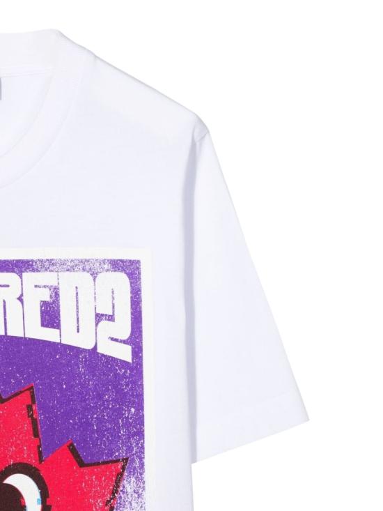  [주니어] 디스퀘어드2 티셔츠 DQ1232T D002FDQ100 WHITE - DSQUARED2