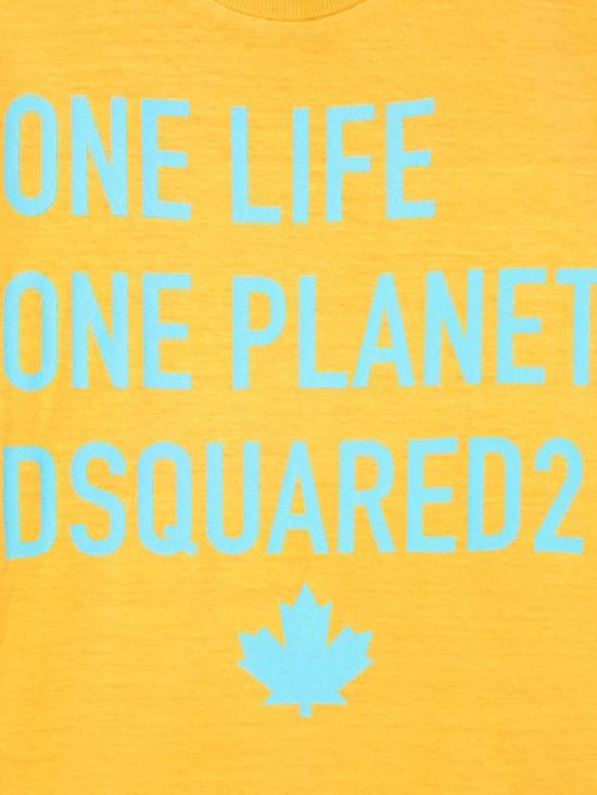  [키즈] 디스퀘어드2 티셔츠 DQ1047K D0058DQ210 YELLOW - DSQUARED2