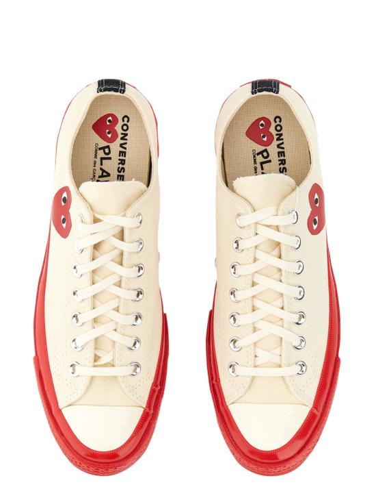  꼼데가르송 플레이 X 컨버스 스니커즈 P1K123 2 WHITE - COMME DES GARCONS PLAY CONVERSE