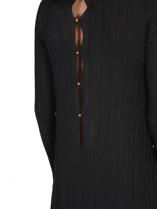 26FW 보테가베네타 미디 원피스 716861 V2I601000 BLACK - BOTTEGA VENETA