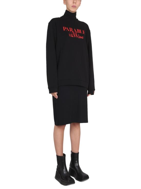  라프 시몬스 긴팔 티셔츠 222 165E 190040099 BLACK - RAF SIMONS