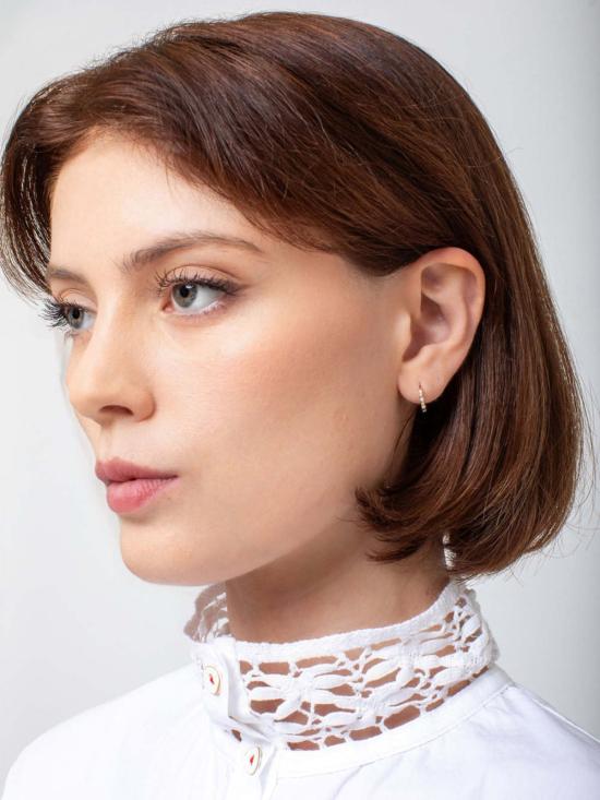  달빗 이어링 다이아몬드 허기스 귀걸이