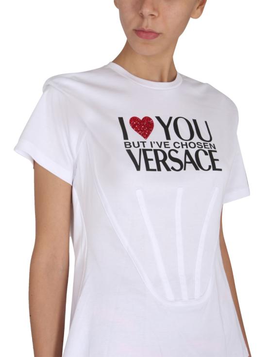  베르사체 반팔 티셔츠 1007532 1A053781W000 WHITE - VERSACE