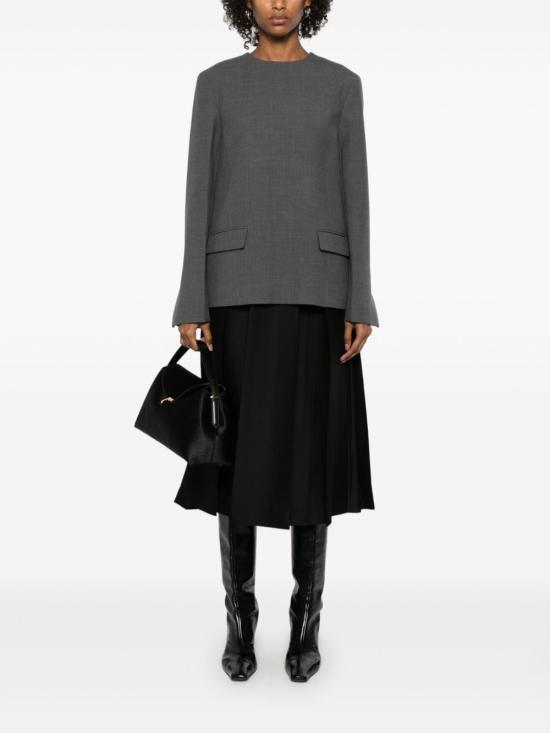 25SS 토템 긴팔 티셔츠 251 WRT0459 FB0061074 Grey - TOTEME