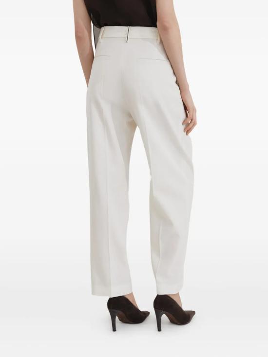 25FW 브루넬로 쿠치넬리 스트레이트 팬츠 MA033P9045C4357 White - BRUNELLO CUCINELLI