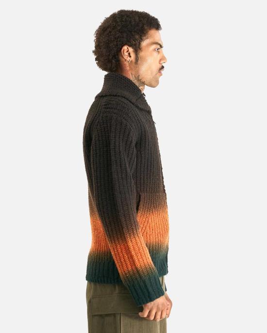  사카이 집업 니트 Sacai Garment Dye 울 니트 카디건 - SACAI