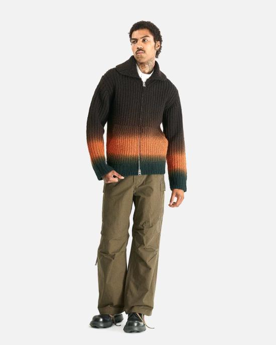  사카이 집업 니트 Sacai Garment Dye 울 니트 카디건 - SACAI