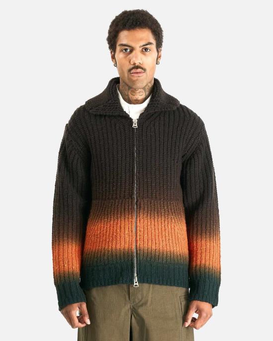  사카이 집업 니트 Sacai Garment Dye 울 니트 카디건