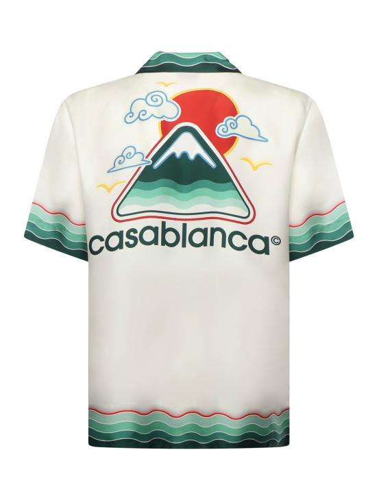 25SS 카사블랑카 반팔 셔츠 MPF25SH003 05 MONTAGNE ONDULEE - CASABLANCA