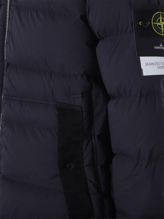 25FW 스톤 아일랜드 심리스 터널 나일론 다운 TC 후드 다운 자켓  K2S154100040S0028 V0029 Black - STONE ISLAND