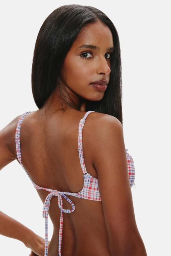  프랭키 비키니 비키니 수영복 프랭키스 비키니 오스틴 시어서커 탑 - FRANKIES BIKINIS