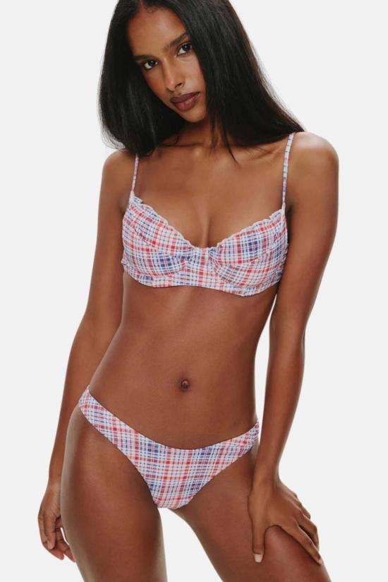  프랭키 비키니 비키니 수영복 프랭키스 비키니 오스틴 시어서커 탑 - FRANKIES BIKINIS