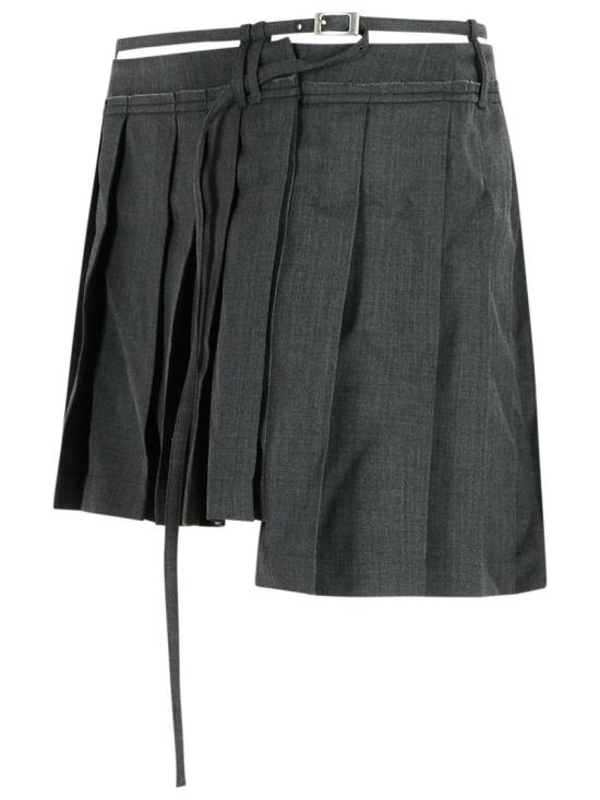 25FW 아크네 스튜디오 숏 스커트 AF0473 AA3 Grey - ACNE STUDIOS