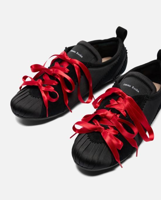 25FW 시몬로샤 플랫 슈즈 BPT40755BLACKRED Black - SIMONE ROCHA
