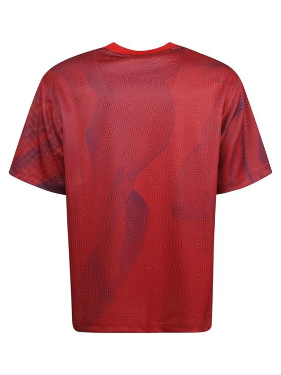  버버리 반팔 티셔츠 8077655 Red - BURBERRY