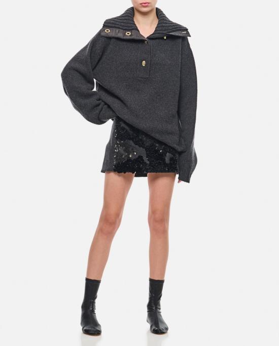 24FW 웨일즈보너 터틀넥 UA24KN24WO01949 Black - WALES BONNER