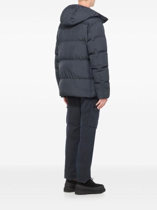 25FW 스톤 아일랜드 크링클랩스 와펜 패치  후드 다운 자켓 크링클랩스 와펜 패치  후드 다운  K2S154100011S0A23V0020 BLUE - STONE ISLAND