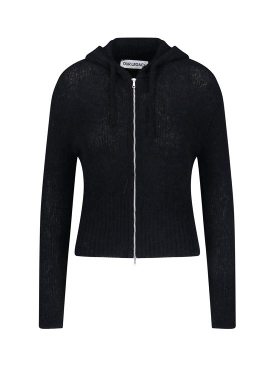 25FW 아워레가시 가디건 W4243CB BLACK FUZZY ALPACA Black