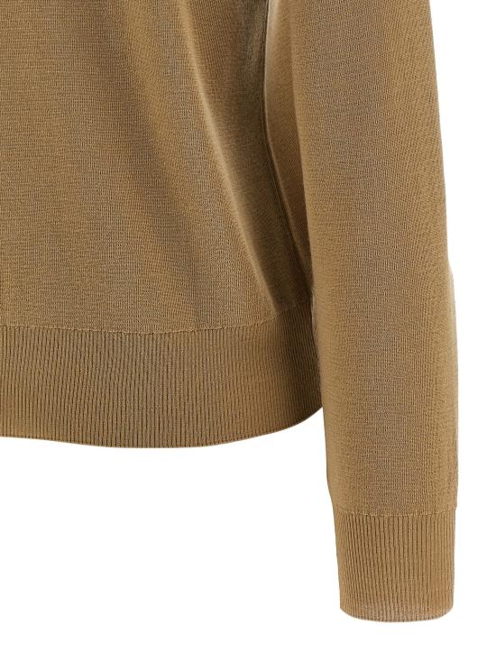 25FW 버버리 체크 트리밍 울 가디건  8112164FLAX - BURBERRY