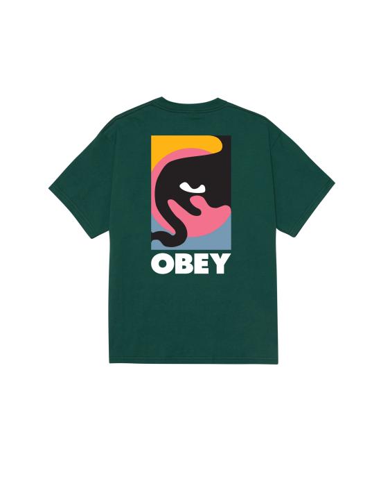 25FW 오베이 반팔 티셔츠 165264193 RAINFOREST - OBEY