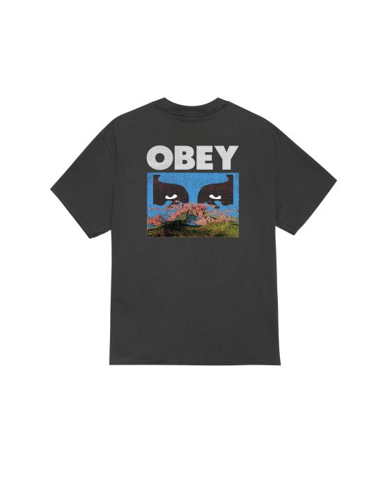 25FW 오베이 반팔 티셔츠 165264223 VINTAGE BLACK - OBEY