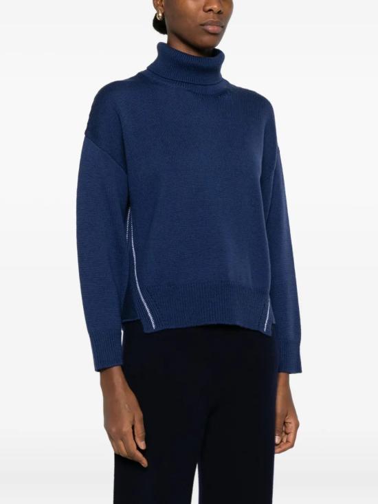 25FW 알파스튜디오 터틀넥 202502AD4092G2007 Blue - ALPHA STUDIO