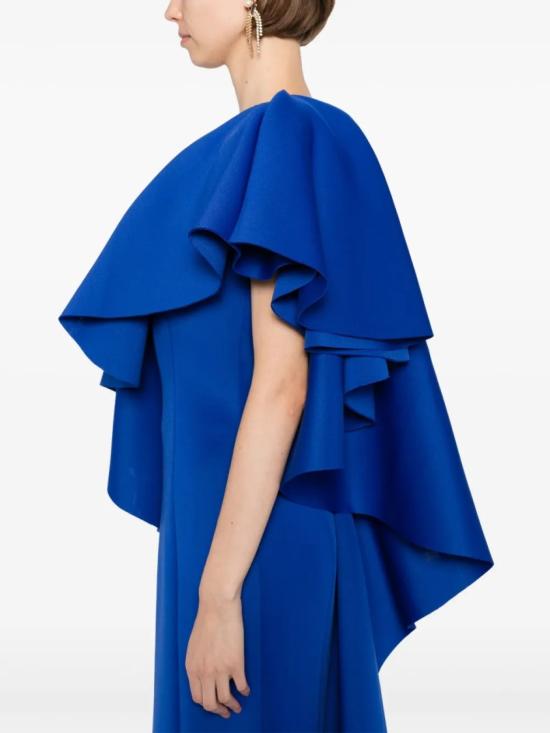  사이드 코베이시 롱 원피스 러플 스쿠버 롱 드레스 - SAIID KOBEISY