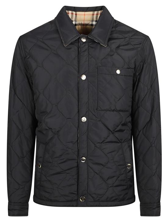 25FW 버버리 체크 브라이튼 리버시블 퀼팅 자켓 8112934 A1222 Black