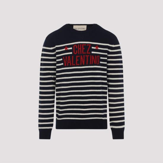 25FW 발렌티노 가라바니 스웨터 7V3KC34WB1W Blue - VALENTINO GARAVANI