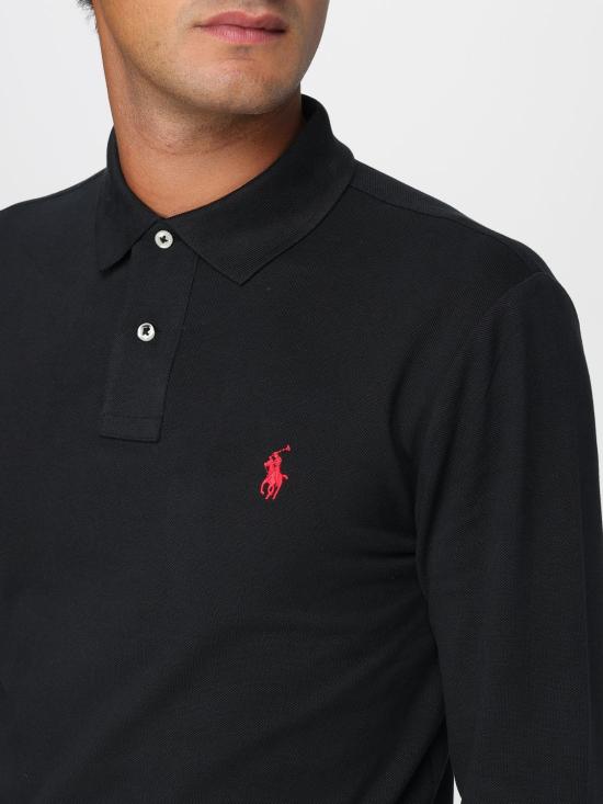 25FW 폴로 랄프로렌 폴로 티셔츠 710681126 037 Black - POLO RALPH LAUREN